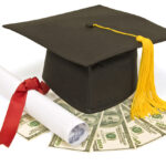 Graduation Hat With Diploma And Money